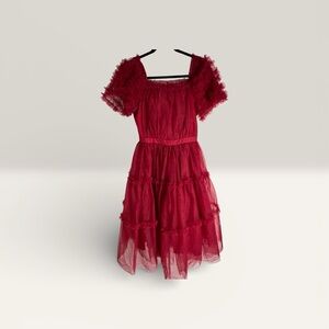 Ivy City Co Burgundy Midi Dress